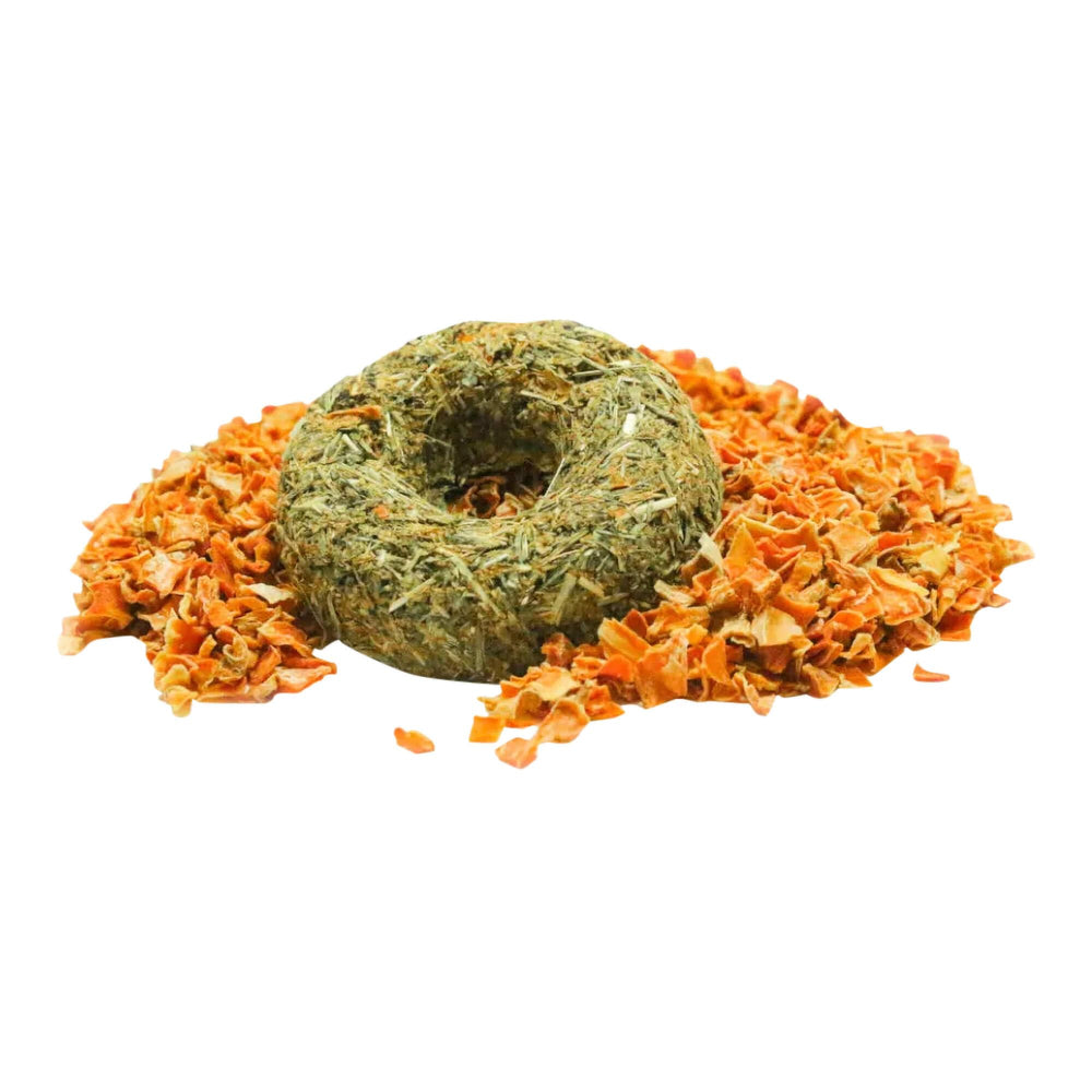 Grandpa's Best Whisker Nibblers potiron-carotte : friandise croustillante pour petits animaux.