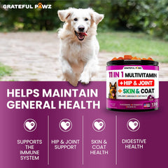 Grateful Pawz oméga3 et chondroïtine – bénéfique pour peau et pelage