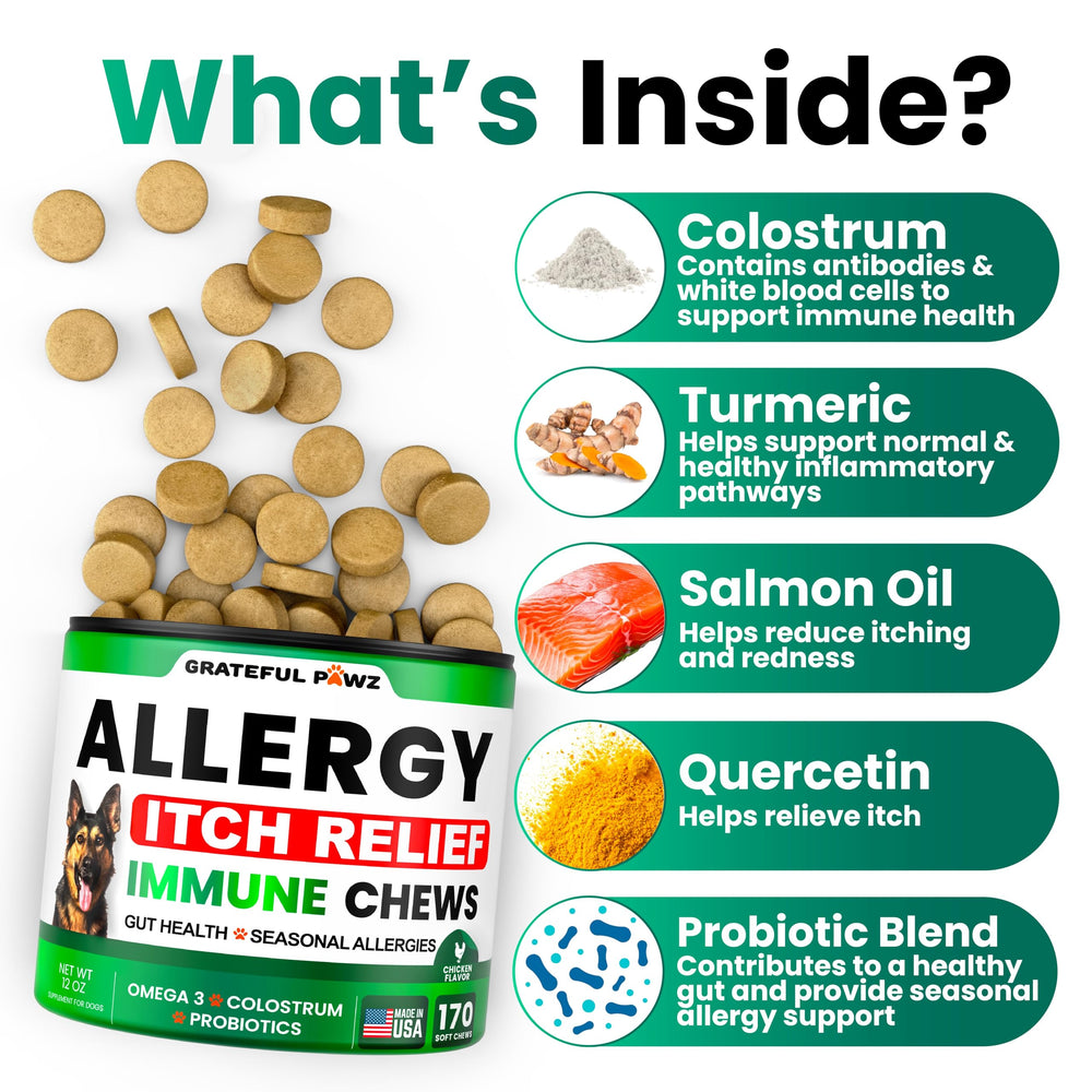 Omega-3 poisson Grateful Pawz: peau et pelage sains.