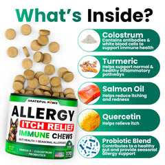 Omega-3 poisson Grateful Pawz: peau et pelage sains.