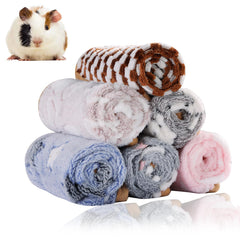 Couverture en peluche Grddaef pour cobaye – ensemble de 6 pièces confortables.