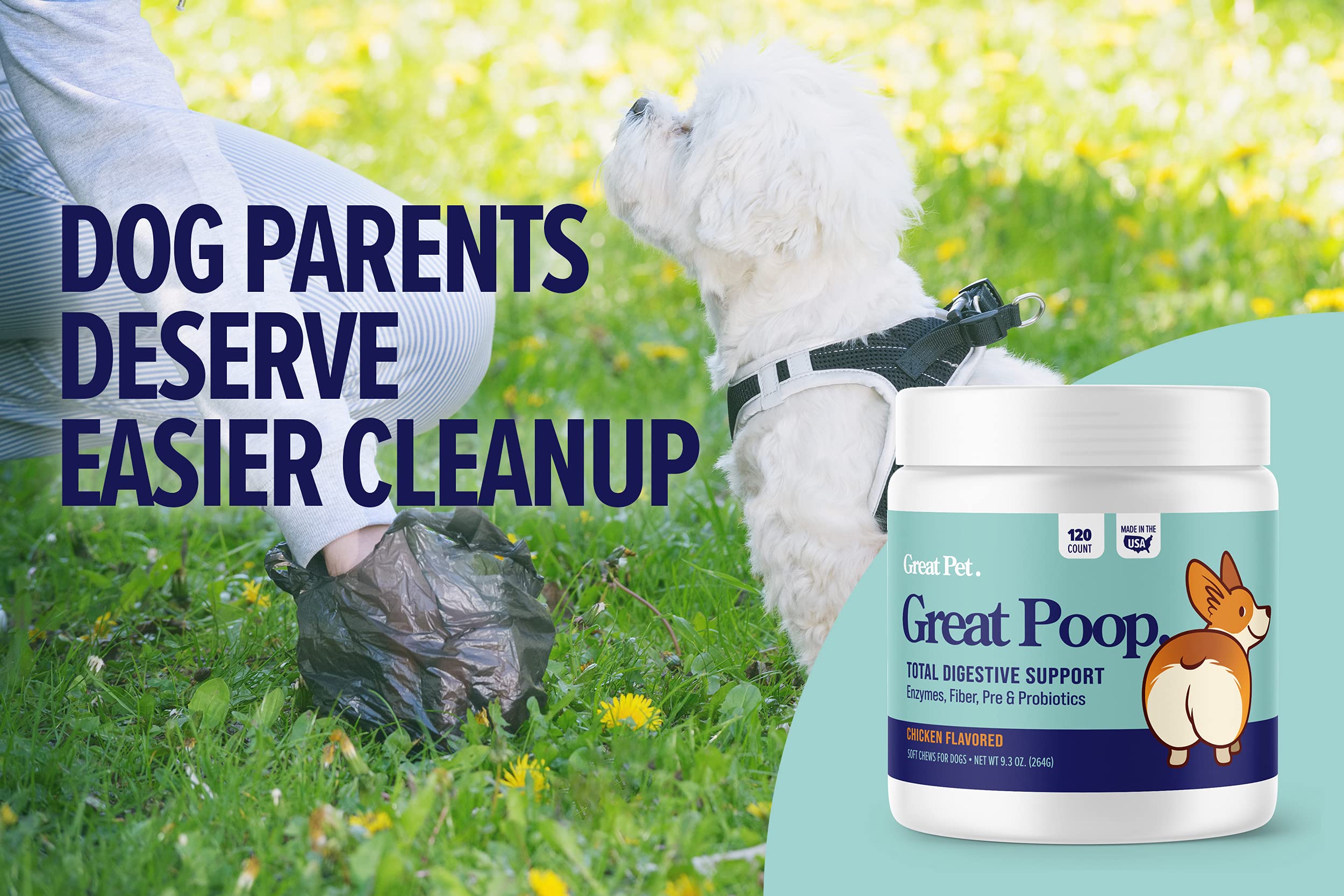 Great Poop Probiotics fabriqué aux États‑Unis avec ingrédients soigneux