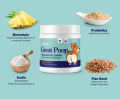 Great Poop Probiotics saveur poulet, friandise appréciée pour récompense quotidienne