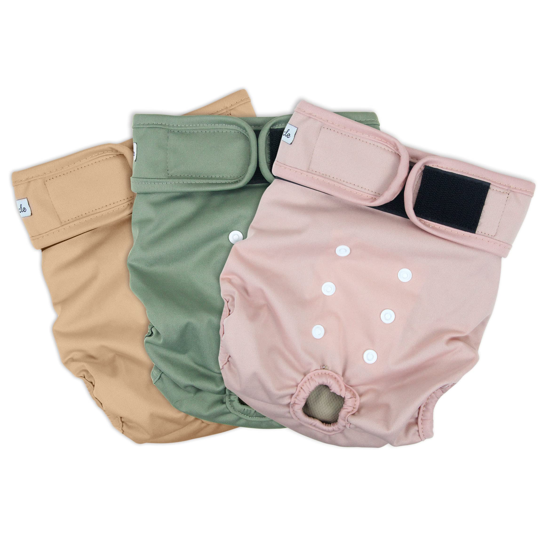 Grecle couches haute absorption pour chienne rose XL, protection anti-fuites.