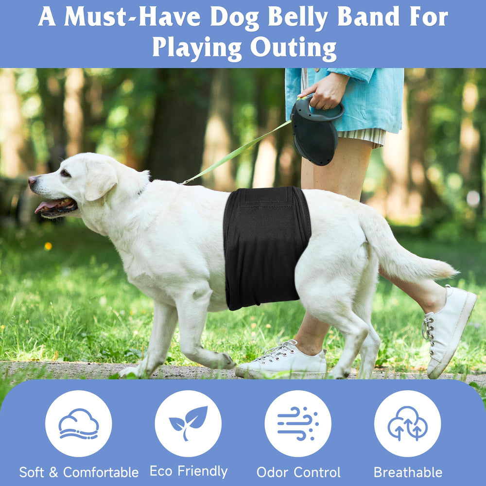 Grecle bandes ventre chien mâle motif 5 — lavage réutilisable et entretien facile.