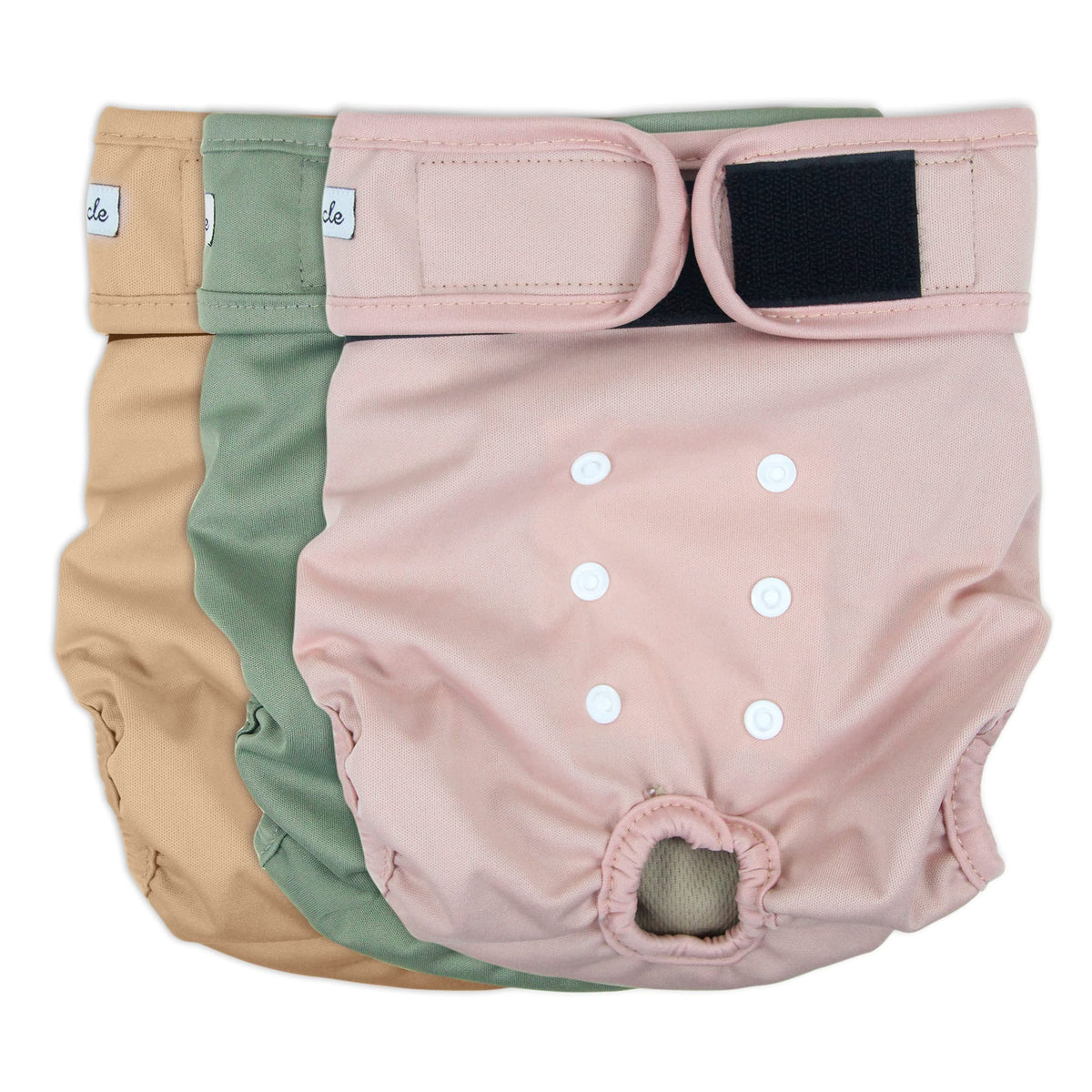 Couches Grecle pour chienne femelle rose XL, confortables et réutilisables.