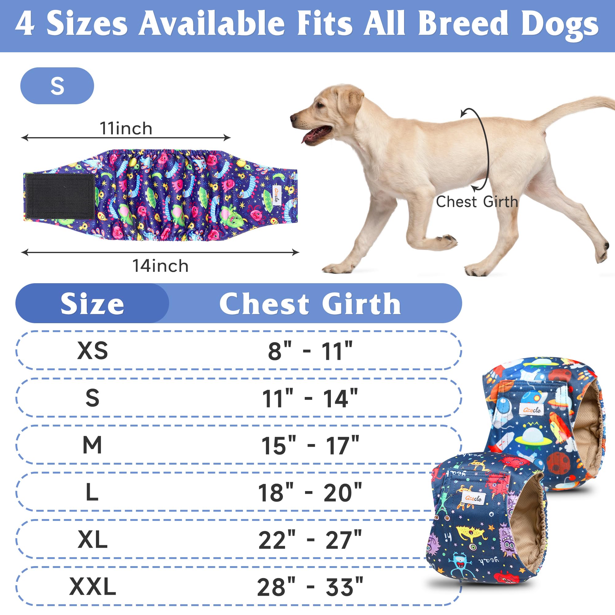 Grecle couches mâle chien motifs variés pour différentes occasions.