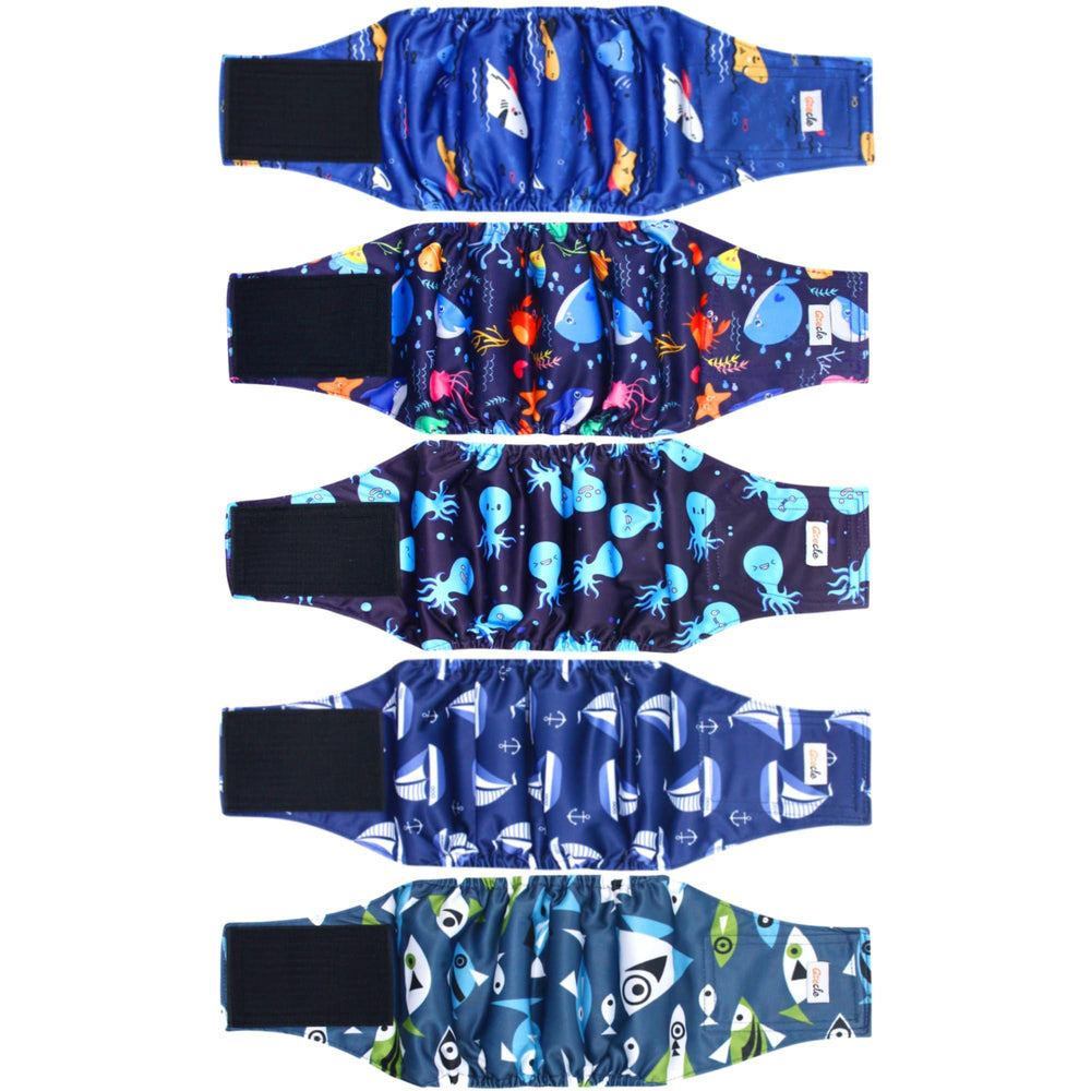 Grecle: banded ventrales pour chiens mâles avec motifs variés pour l’entraînement.