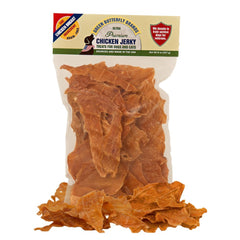 Green Butterfly Brands Poulet Jerky emballage 226 g, friandise simple et pratique.