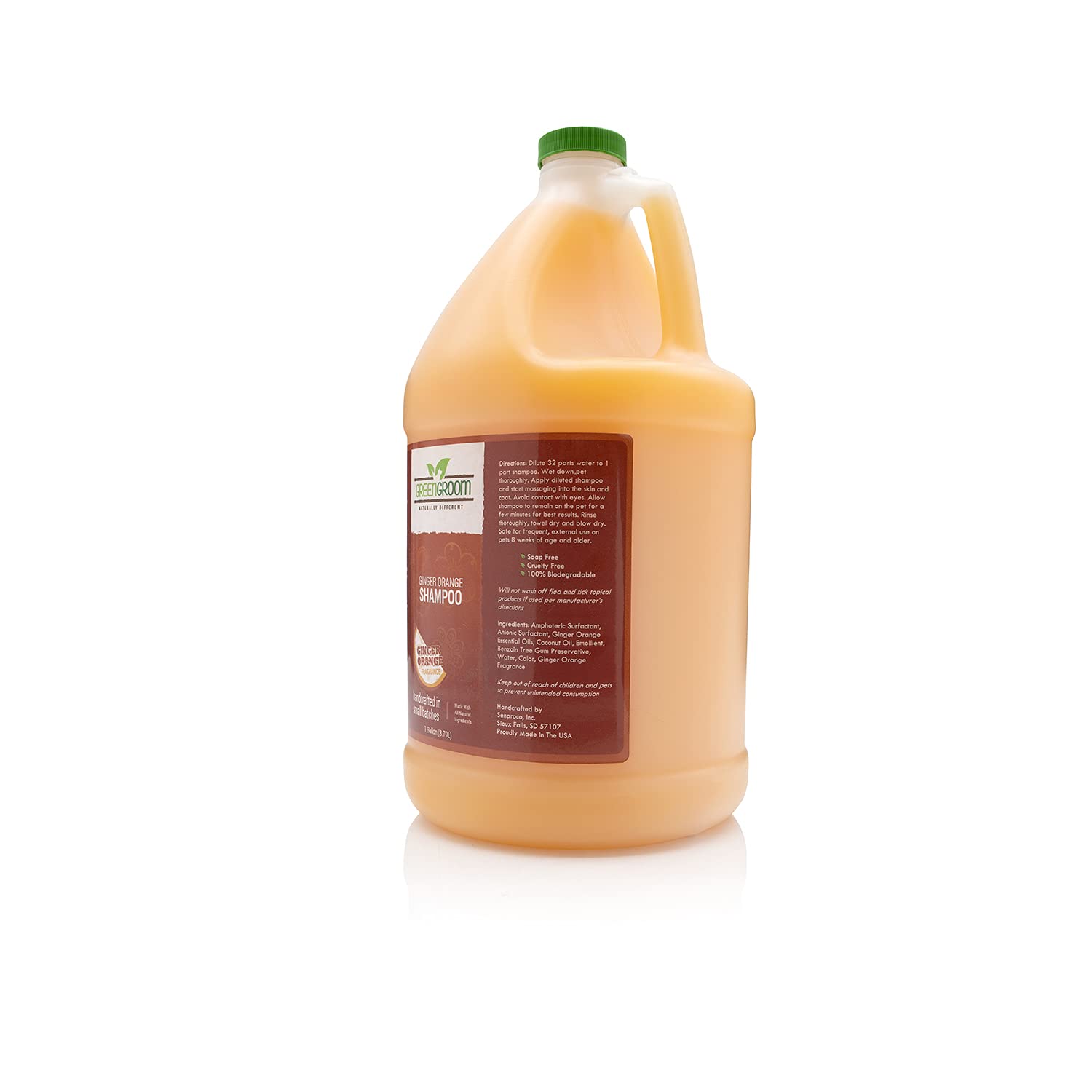Pelage brillant après lavage avec GreenGroom Gingembre Orange.
