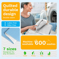 GREEN LIFESTYLE protection quiltée anti-fuite 48x48 pour lit et matelas.