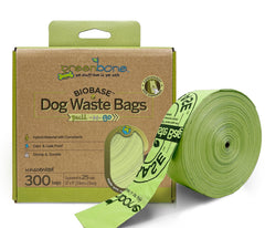 Greenbone BioBase sacs-poubelle sur rouleau 300, pratique pour les sorties quotidiennes