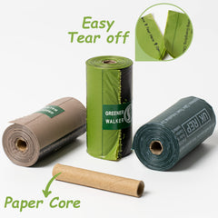 Greener Walker sacs crottes – sacs épais et résistants pour ramasser proprement.