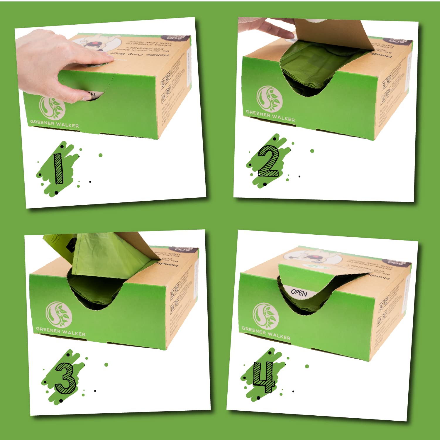 Greener Walker – utilisation lors de promenades en extérieur avec fermeture facilitée.