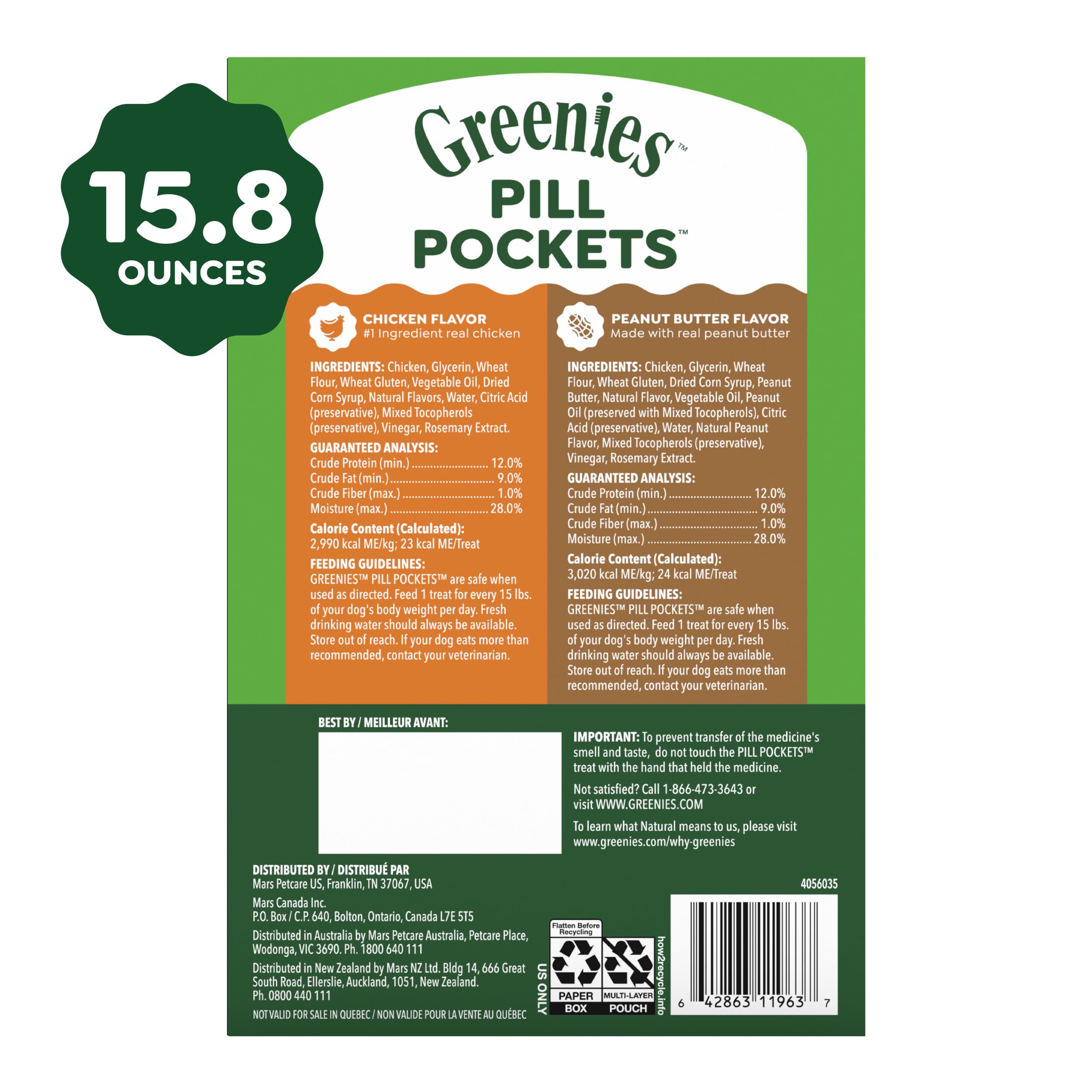 Greenies Achat domicile: pratique a garder chez soi pour la medication.