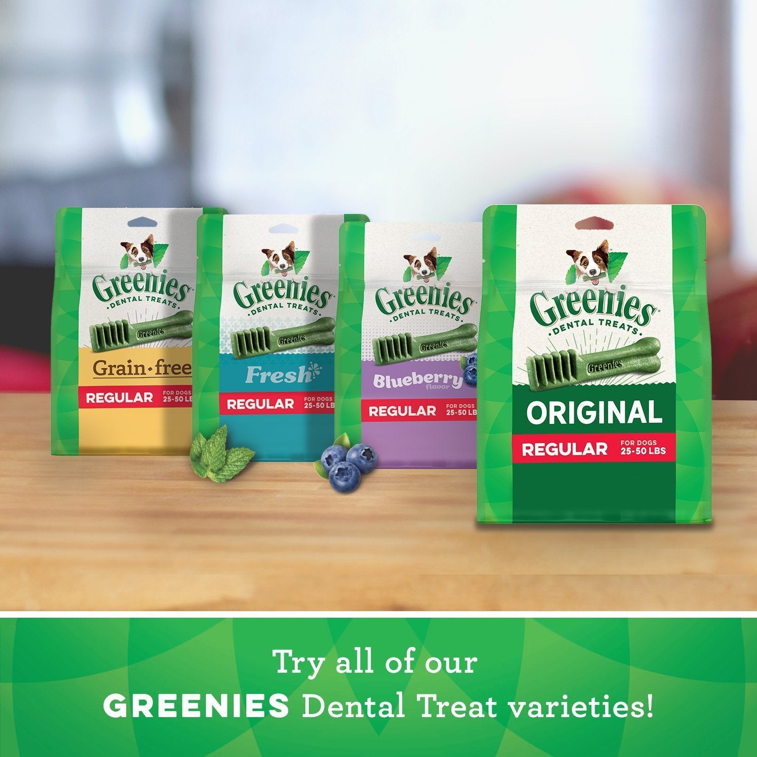Greenies adaptées chiens pesant 7 à 11 kg guide taille idéale.