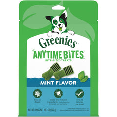 Greenies Anytime Bites emballage pratique pour emporter et récompenser lors des sorties.