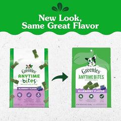 Greenies Anytime Bites, saveur myrtille, récompense attrayante.