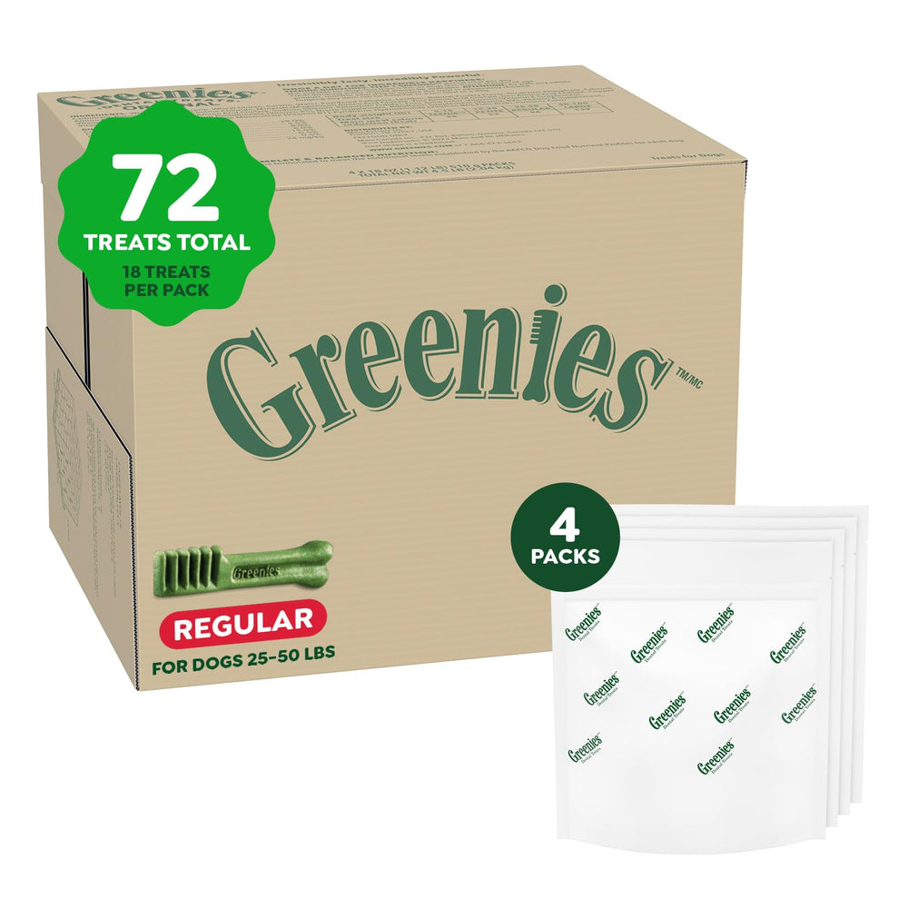 Friandises dentaires Greenies Original dans boîte, soutien potentiel à l'hygiène dentaire.