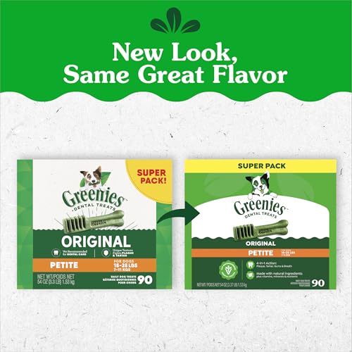 Greenies bouchées dentaires Petites, forme spéciale, adaptée aux petites races.