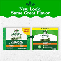 Greenies bouchées dentaires Petites, forme spéciale, adaptée aux petites races.
