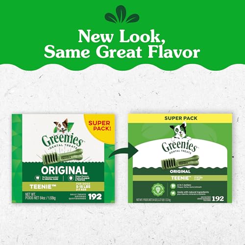 Greenies bouchées dentaires Teenie, texture souple pour petites races