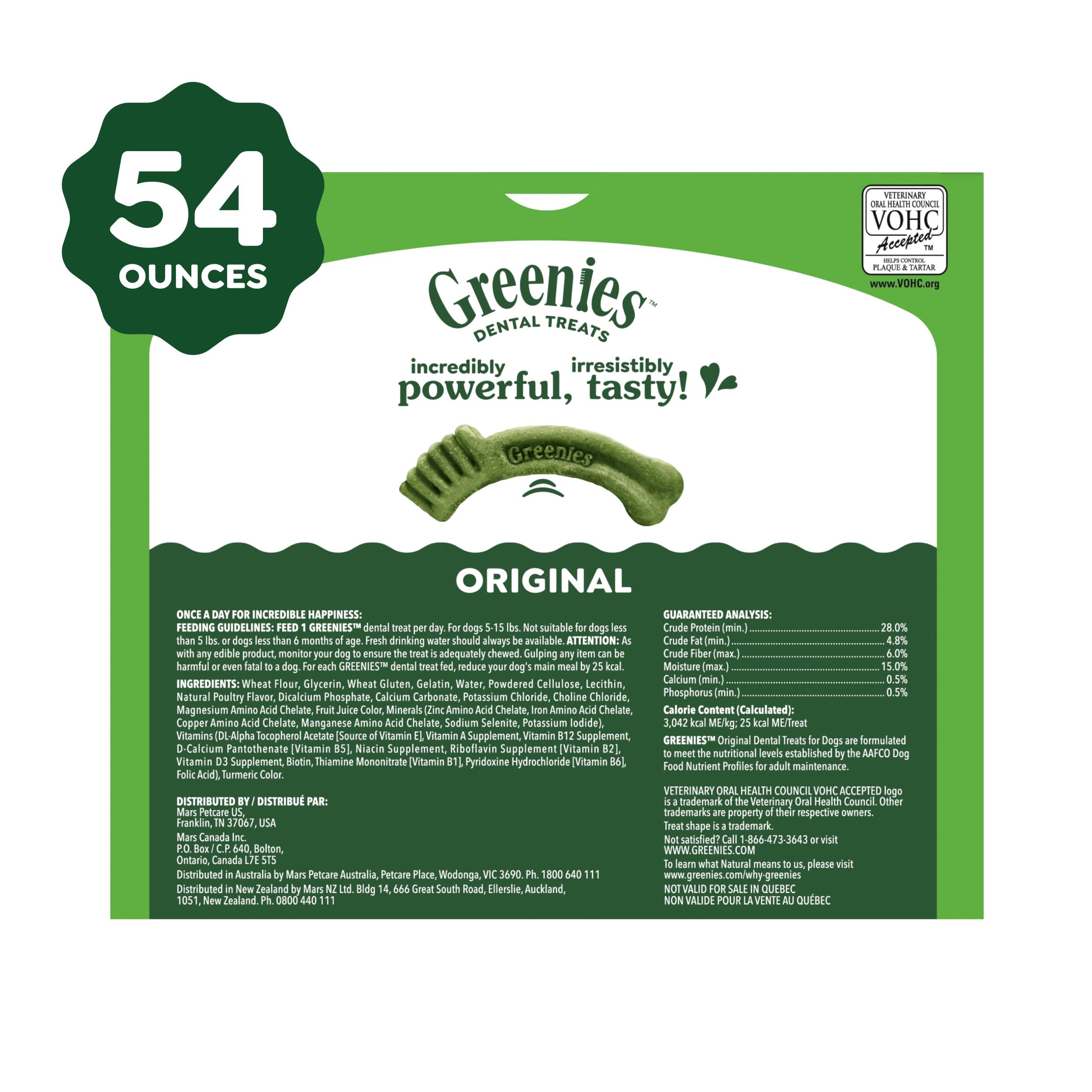 Greenies bouchées flexibles, mastication sûre sans casse