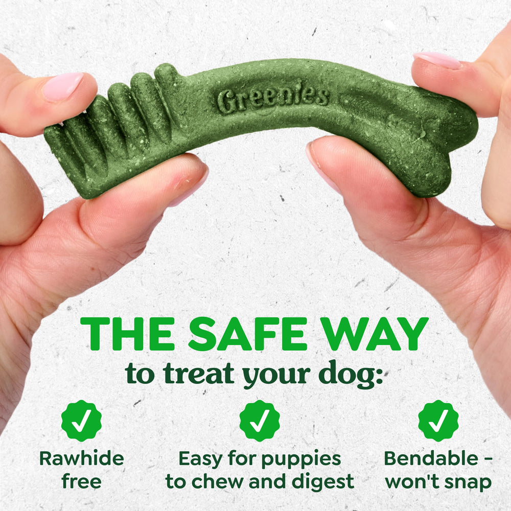 Greenies calcium soutien dents chiot, pour des mâchoires solides.