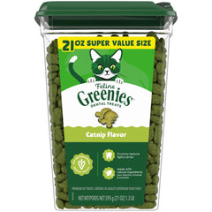 Greenies pour chats, friandises dentaires en tube 21oz, aide potentielle à l'hygiène buccale.