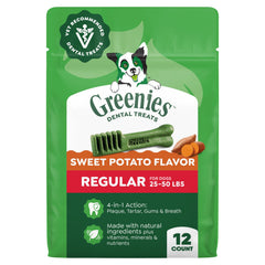 Friandises dentaires Greenies pour chien emballage 12 onces
