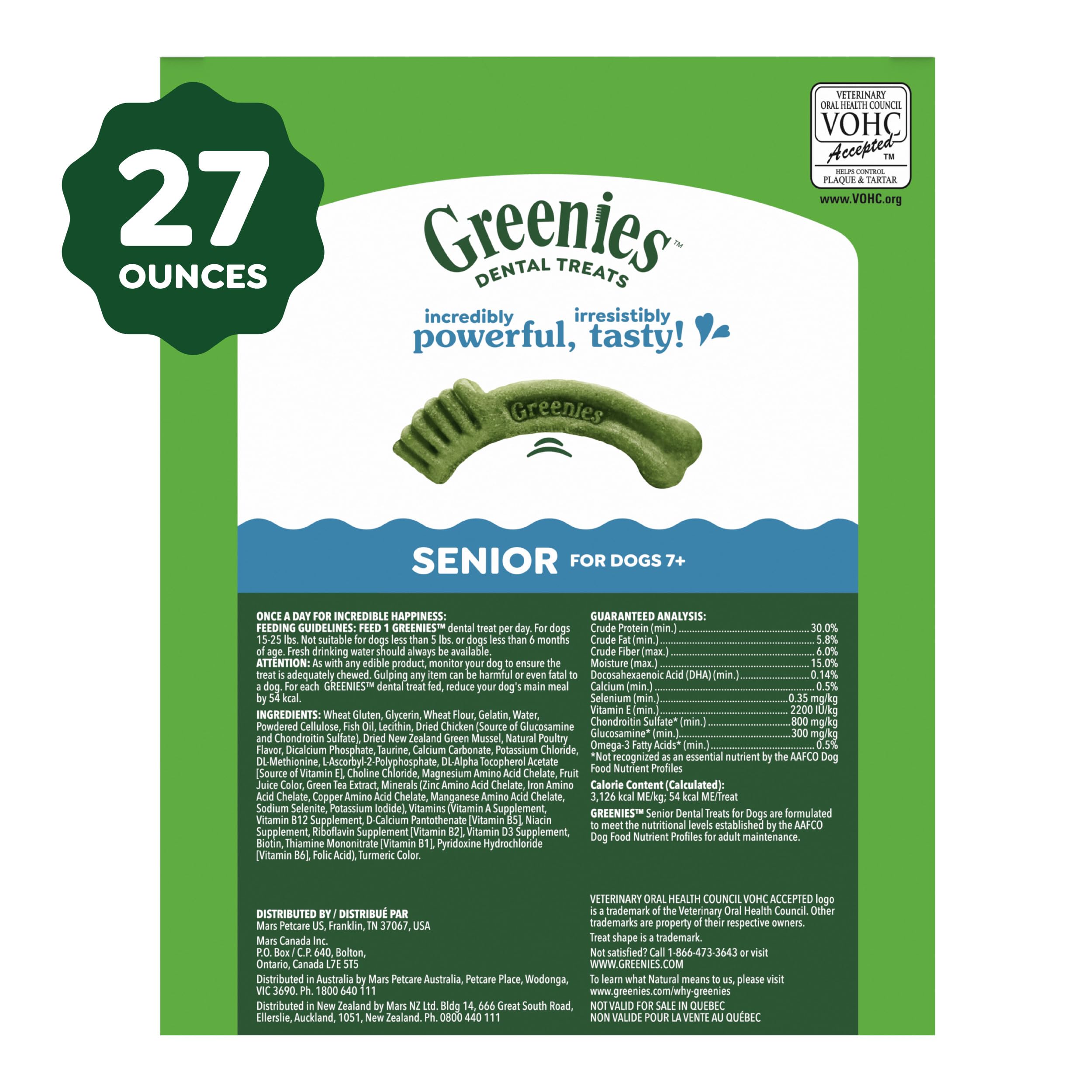 Greenies design nettoyage gencives jusqu'à la ligne gingivale