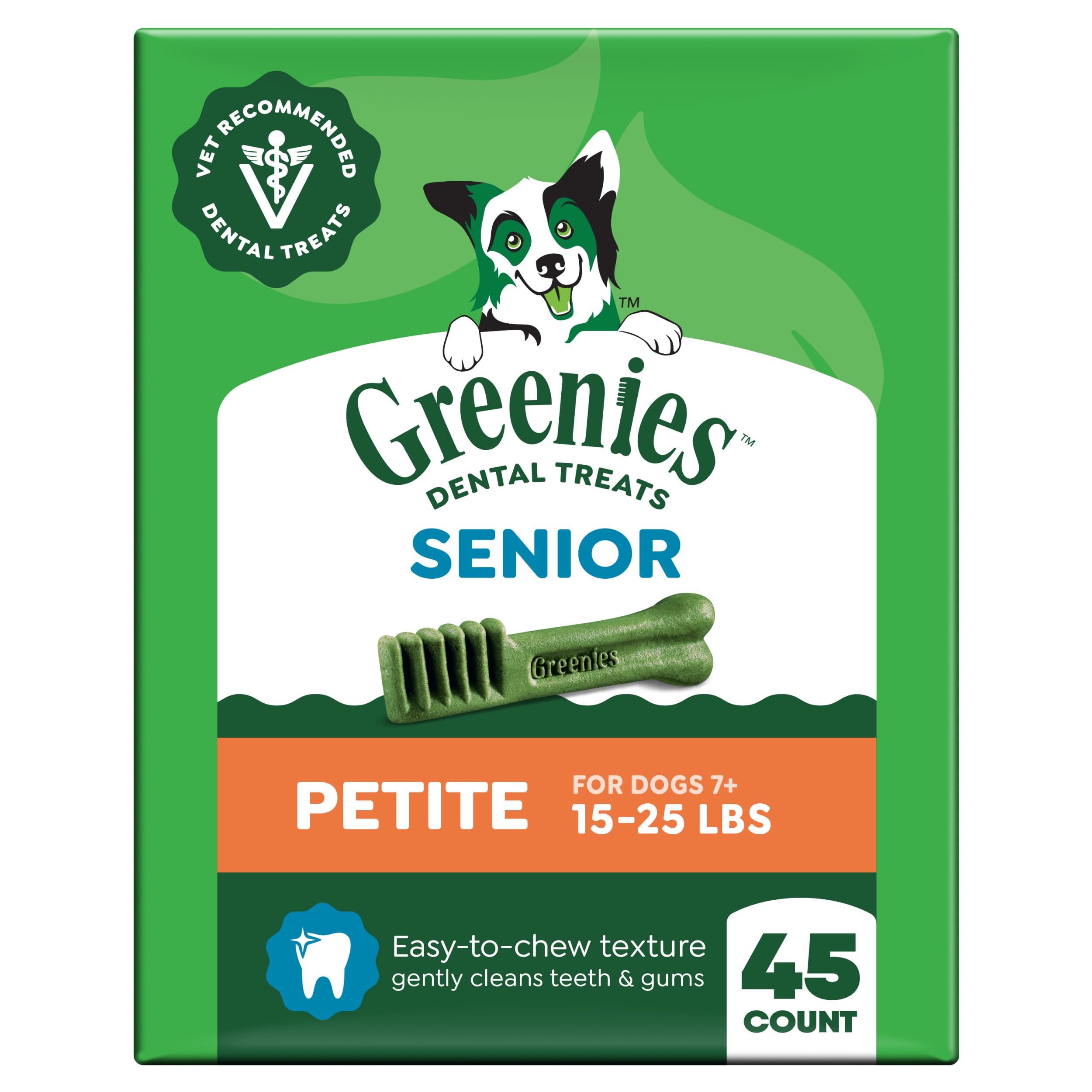Greenies emballage dentaires pour chien adulte petit format, prêt à l'emploi