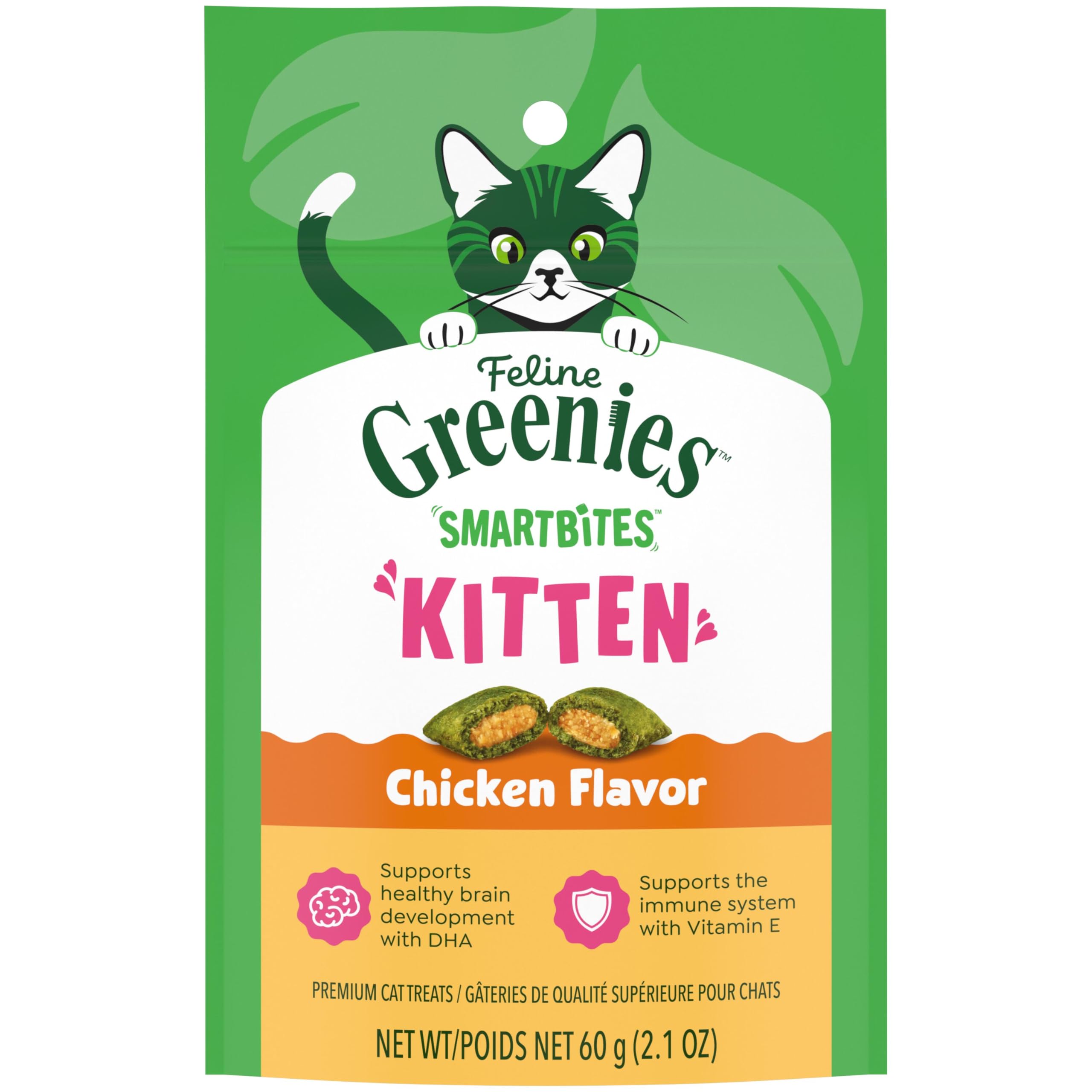 Greenies Feline Smartbites Chaton – emballage pratique pour une friandise quotidienne