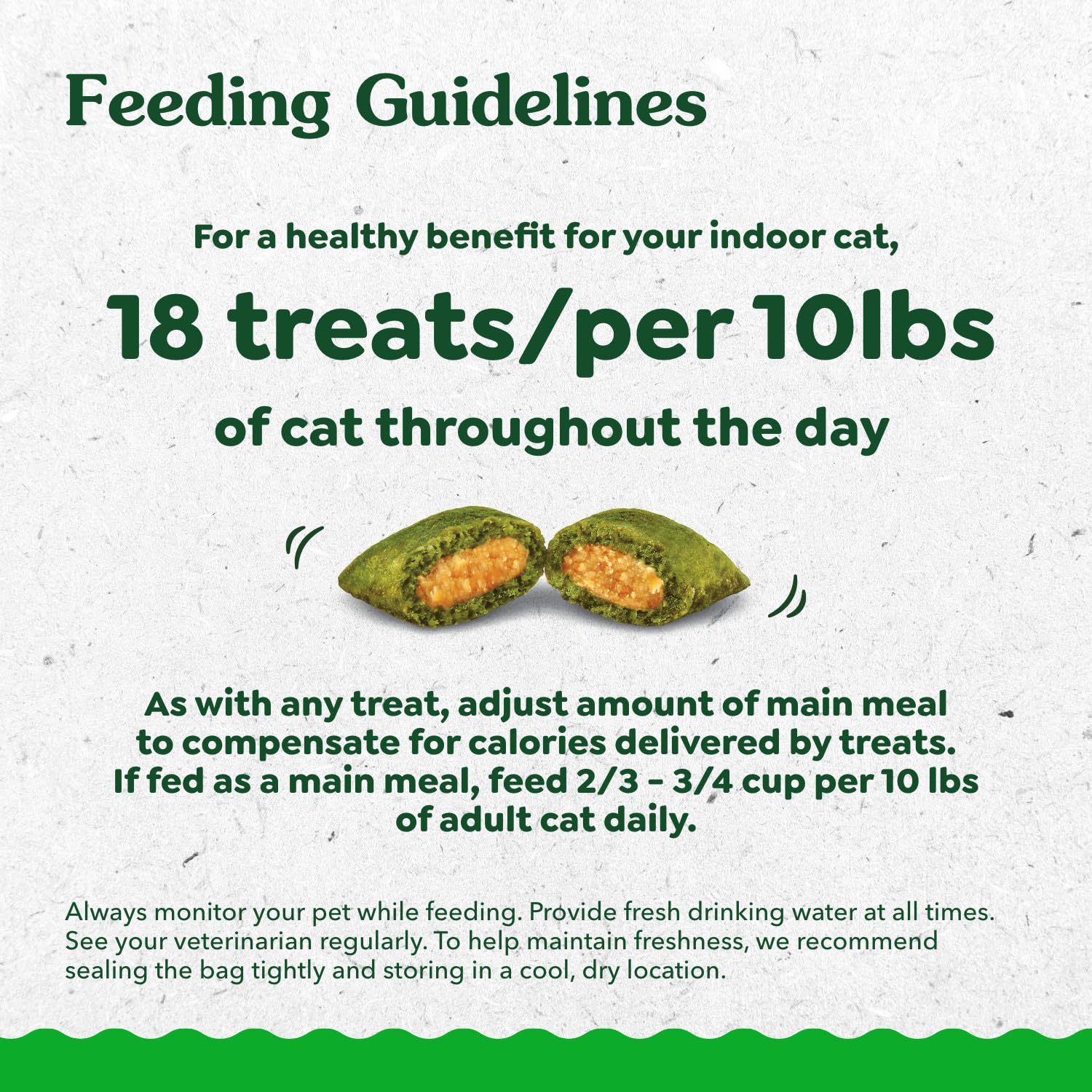 Ingrédients naturels et vitamines dans Greenies Feline Smartbites