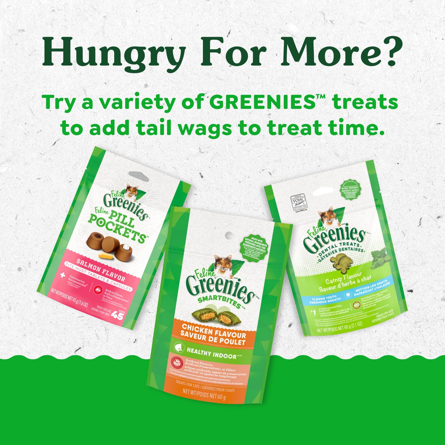 Greenies Feline Smartbites — idéal dans un distributeur de friandises pour chats d’intérieur.