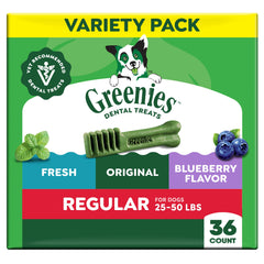 Greenies friandise dentaire originale dans l’emballage, récompense pratique pour chien.