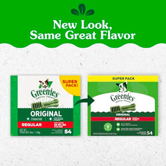 Friandise dentaire Greenies pour chien, texture adaptée à la mastication quotidienne.
