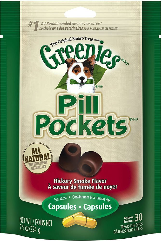 Gélules Greenies pour chiens sans désordre et propreté.