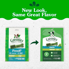 Greenies haleine fraîche pour petits chiens, respiration plus agréable