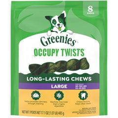Greenies Occupy Twists – Paquet de 17 oz pour occuper et récompenser votre chien.