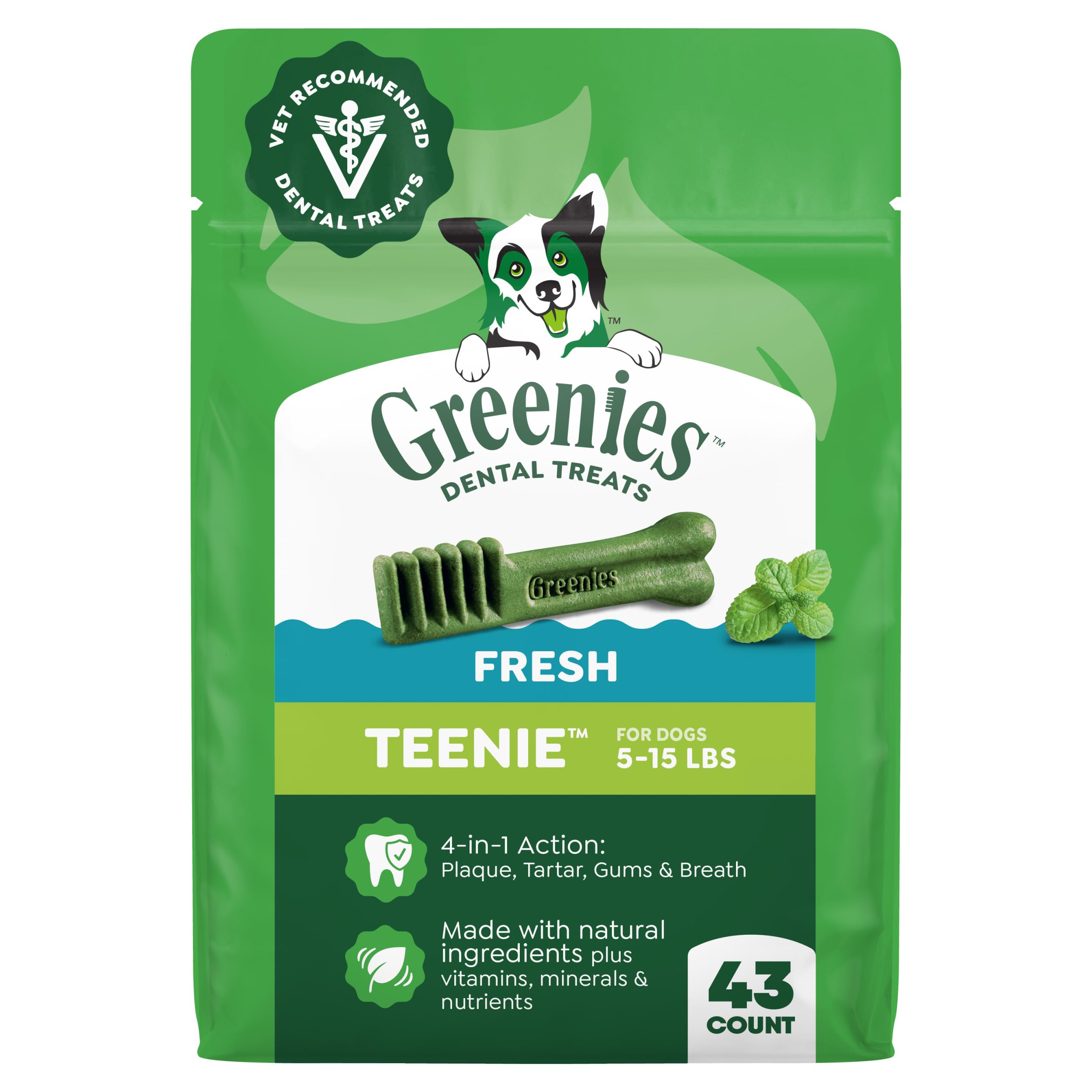 Greenies os dentaires pour petits chiens Teenie, nettoyage jusqu'aux gencives
