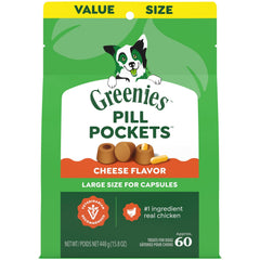 Greenies Pill Pockets pour chien, emballage pratique facilitant l'administration des pilules.