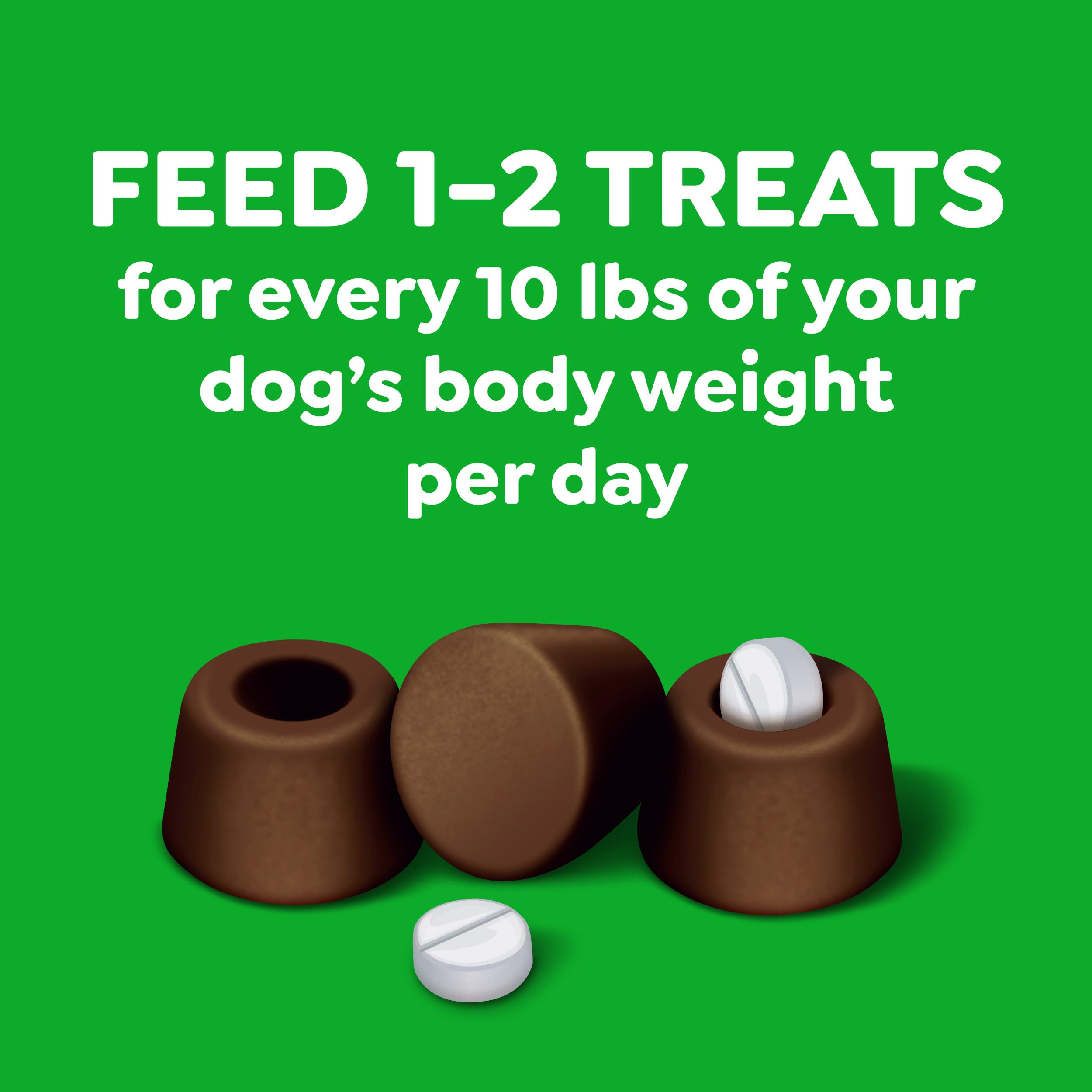 Greenies Pill Pockets emballage compact, pratique pour ranger les poches.