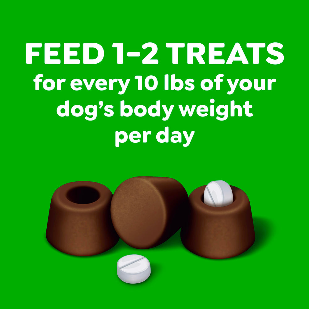Greenies Pill Pockets emballage compact, pratique pour ranger les poches.