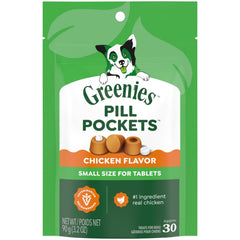 Greenies – emballage pratique pour chiens, facilitant l'administration des médicaments.