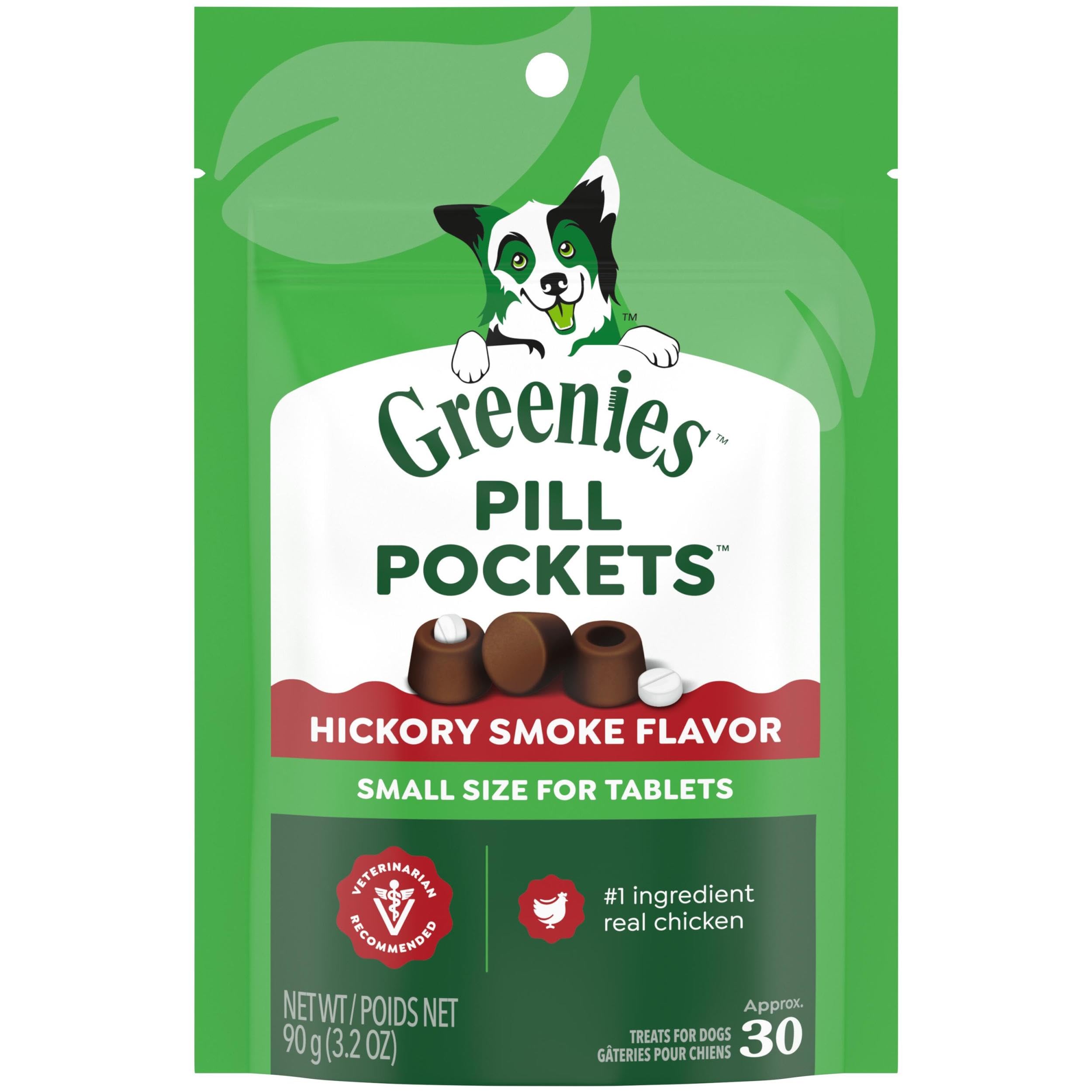 Greenies Pill Pockets pour petit chien, poche tablette pratique pour masquer le médicament.