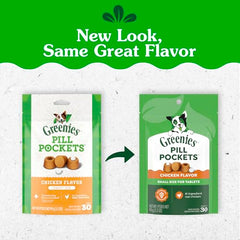 Greenies – petite taille, friandise au poulet pour masquer le goût des pilules.