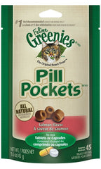 Friandise Greenies poche-pilules chat saumon cache le medicament