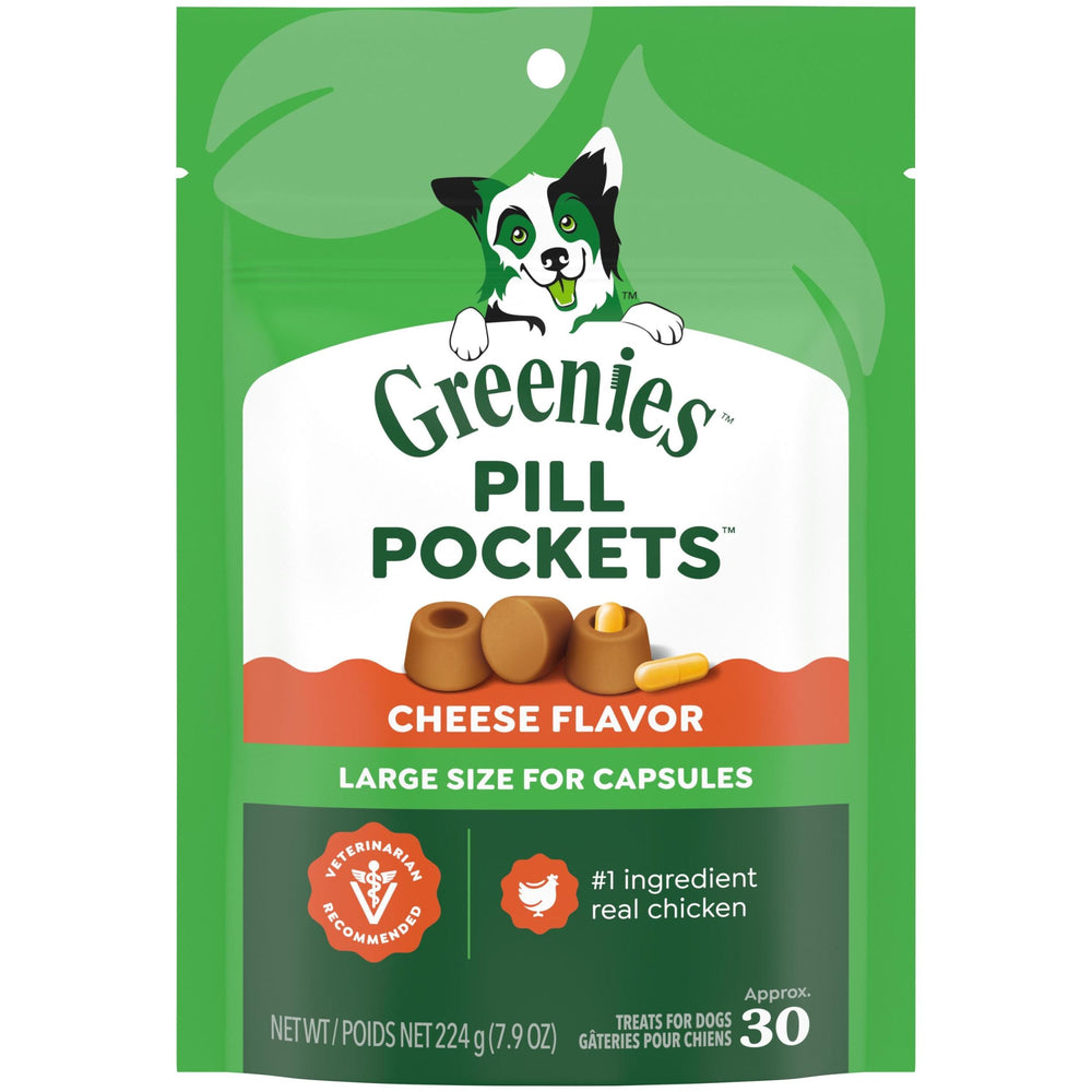 Greenies pochettes-pilules fromage: masque l’odeur des pilules.