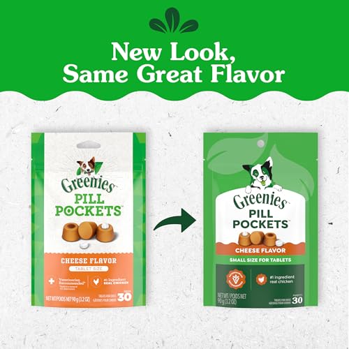 Greenies Pochettes-Pilules pour chiot fromage: rend la prise de medicament plus agreable.